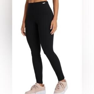 Fabletics Womens Ponte Split Hem Skinny Pants XL Black Casual Minimal Stretch